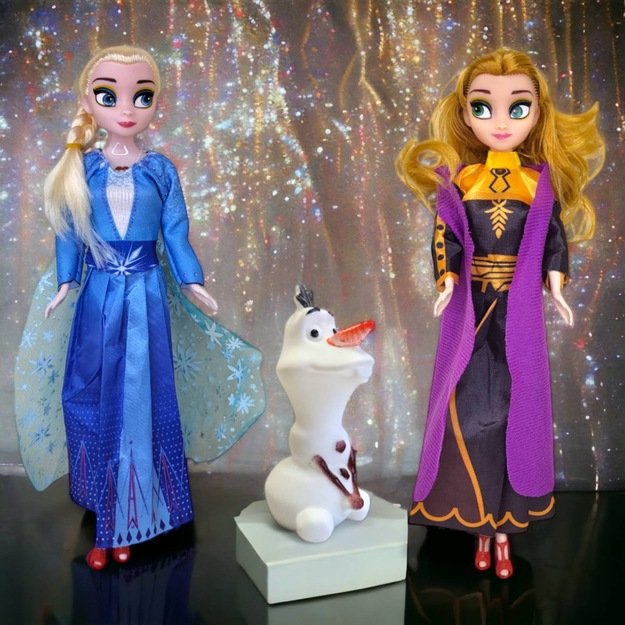 Dainuojančios Lėlė Elza (Elsa) ir Ana Ledo šalis Frozen