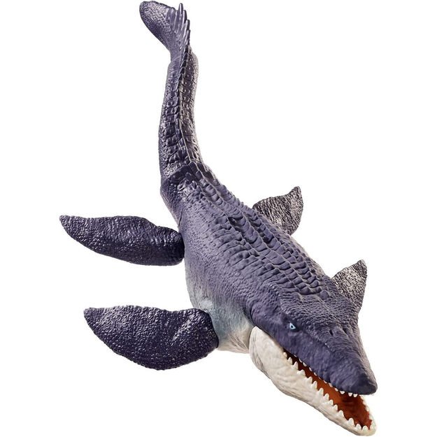 Vandens dinozauras Mosaurus, jūros periodo parkas