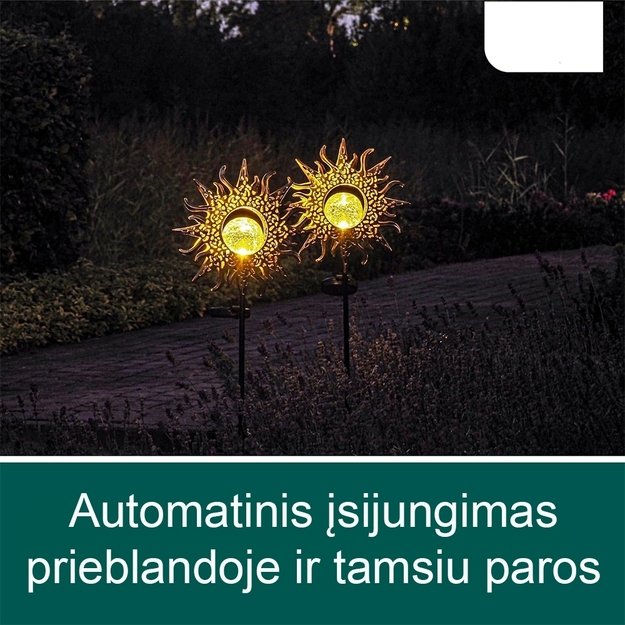 Lauko dekoracija Saulė, 2vnt.