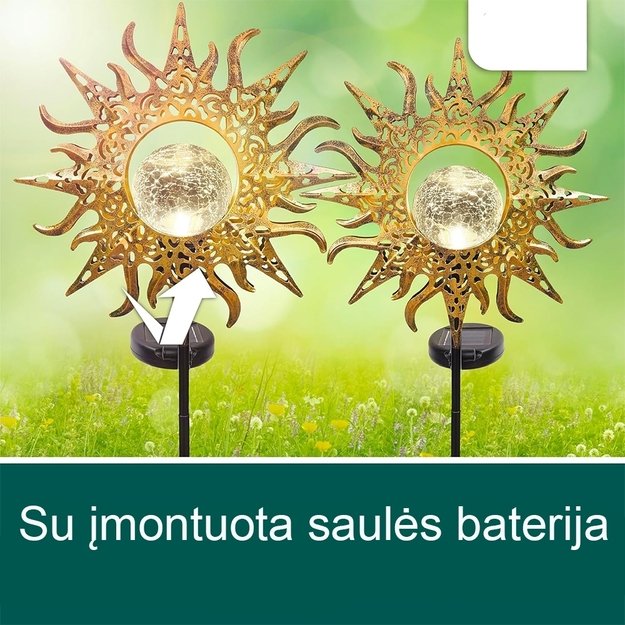 Lauko dekoracija Saulė, 2vnt.