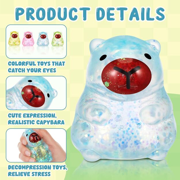 Antistresinis squishy minkomas žaislas KAPIBARA