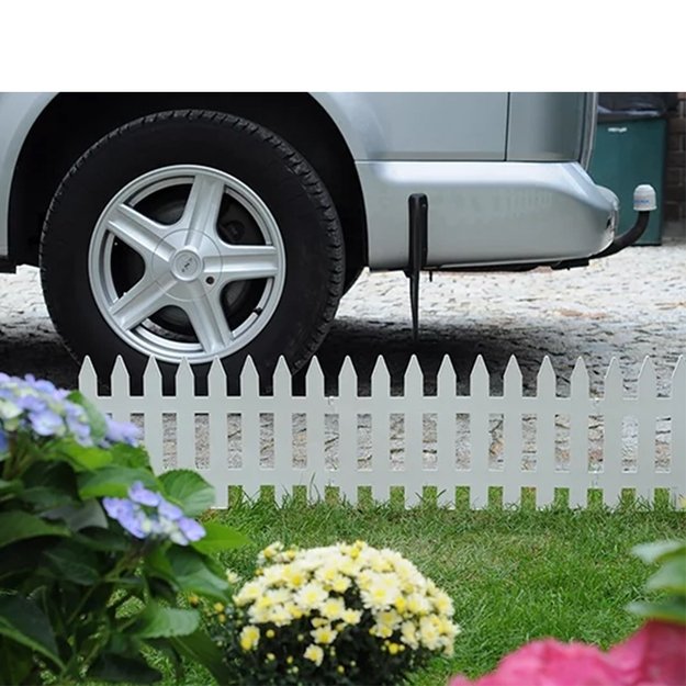 Dekoratyvinė plastikinė sodo tvorelė „Garden Classic“ 3,5 m (balta) 2