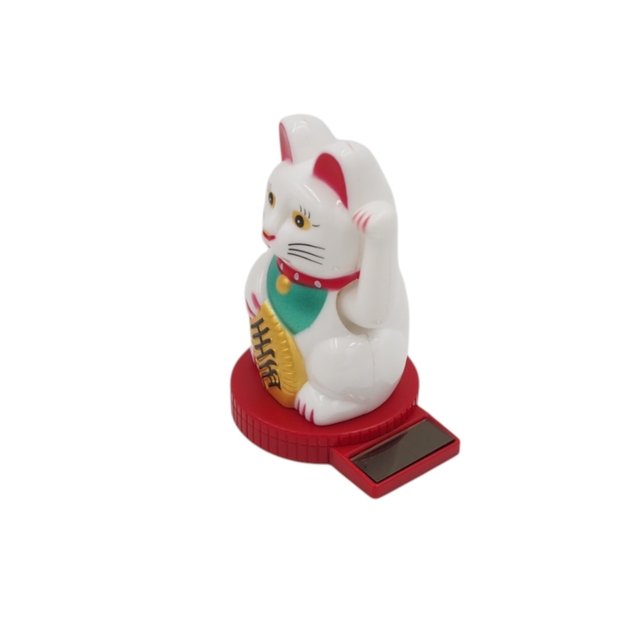 Saulės energija veikianti sėkmės katė „Maneki Neko“ 1