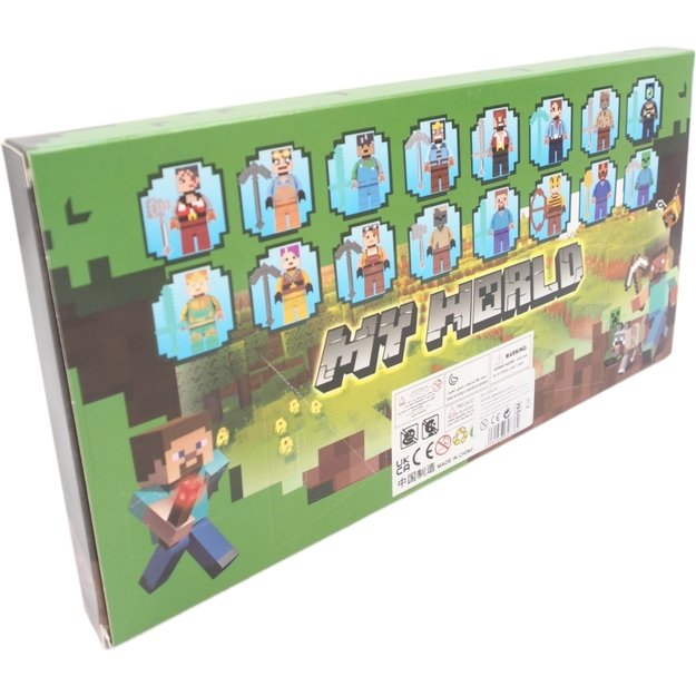 Rinkinys „My World“ Minecraft figūrėlės, 16 vnt. 2