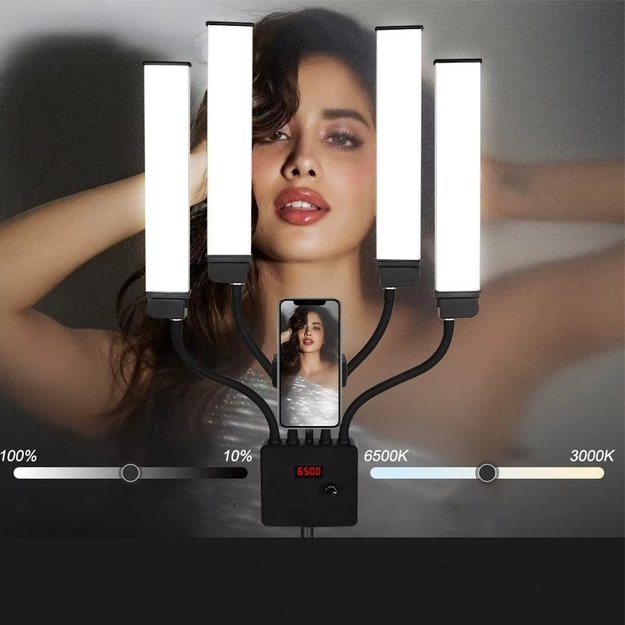 LED panelinės lempos su trikoju 2