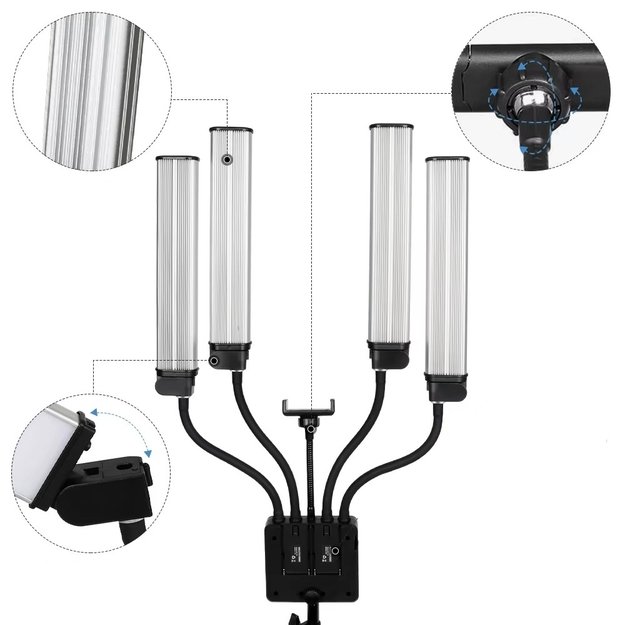 LED panelinės lempos su trikoju 1