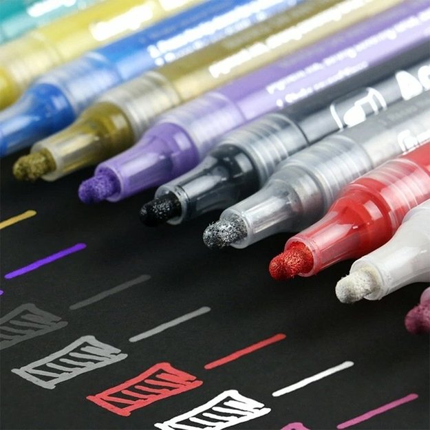 Akrilinių dažų markeriai Acrylic Painter 8 vnt. 5