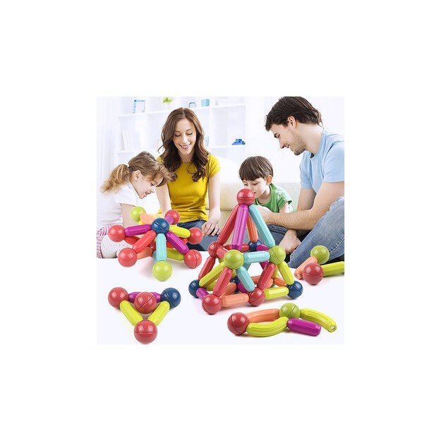 Magnetinis konstruktorius 32 didelės detalės 2