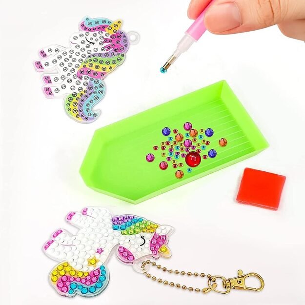 Deimantinės mozaikos pakabukai 15 vnt. UNICORN 4