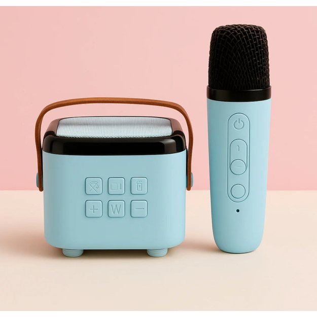Mini Karaoke Kolonėlė su Mikrofonu (RGB šviesos, Bluetooth) 1