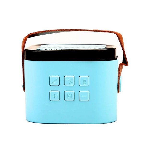 Mini Karaoke Kolonėlė su Mikrofonu (RGB šviesos, Bluetooth) 4