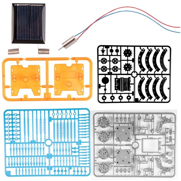 Konstruktorius robotas su saulės baterija 13 in 1