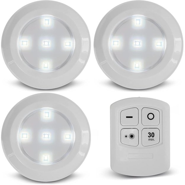 3X Led lemputės su pulteliu