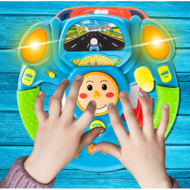 Interaktyvus vairas kūdikiui su automobiliu 2