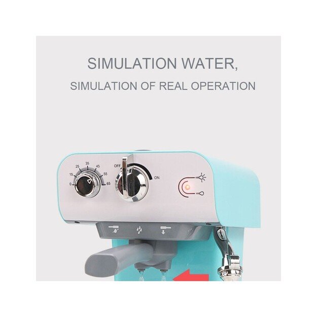 Kavos aparatas vaikiškas bėgantis vanduo skleidžia garus 4