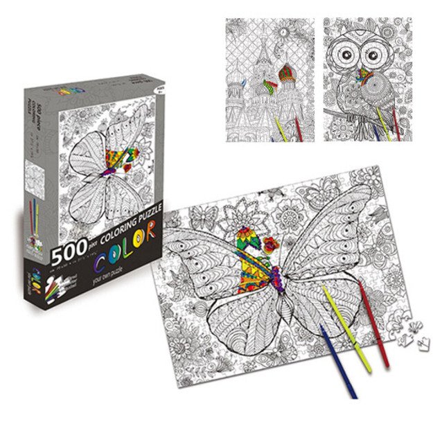 Dėlionė puzle piešimui 500 dalių apuokas 1