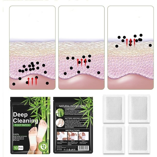 Detoksikaciniai pėdų pleistrai, 10vnt. 3