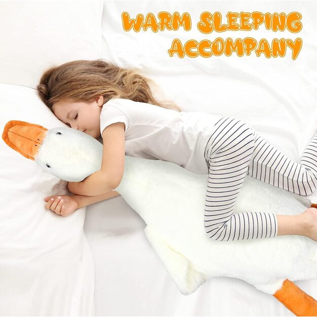 Pliušinė žąsis pagalvė, ilgis 130 cm. 3