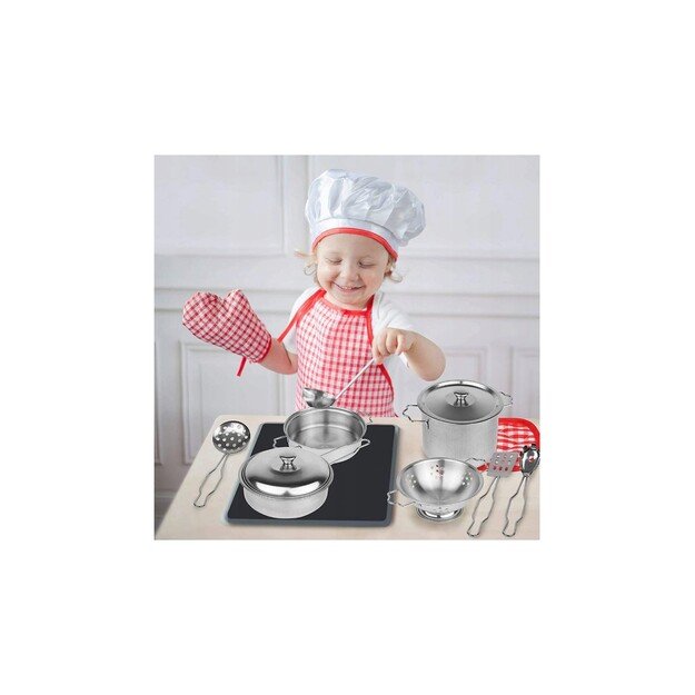 Šefo rinkinys 12 vnt.,  su prijuoste, metaliniai indeliai 1