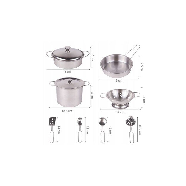 Šefo rinkinys 12 vnt.,  su prijuoste, metaliniai indeliai 2