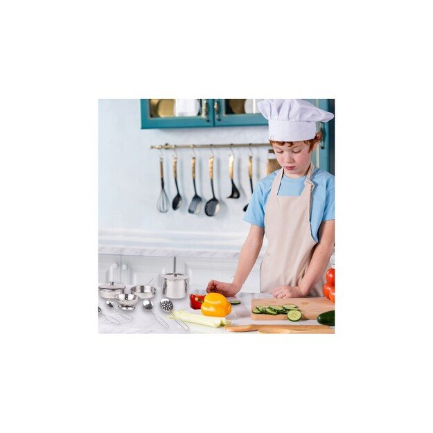 Šefo rinkinys 12 vnt.,  su prijuoste, metaliniai indeliai 4