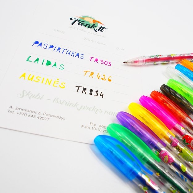 Kvepiantys Geliniai Rašikliai 4