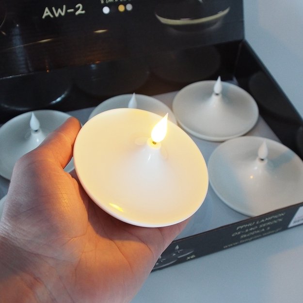 Dekoratyvinė LED žvakė „Mini Waza“ (AW-2), balta 1