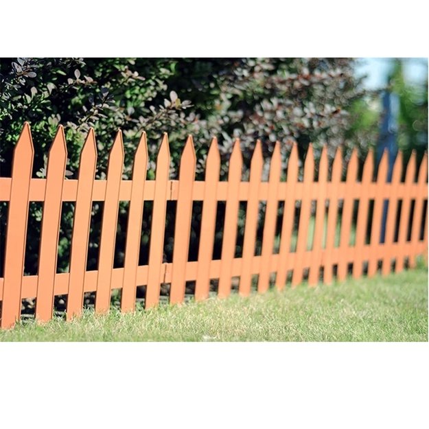 Dekoratyvinė plastikinė sodo tvorelė „Garden Classic“ 3,5 m (ruda) 1