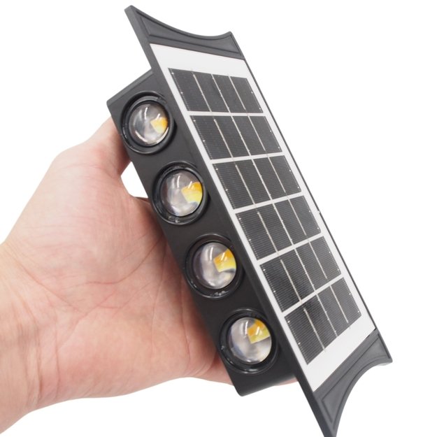 Šoninis LED šviestuvas su saulės panele 7