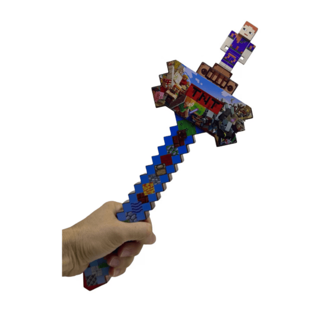 Šviečiantis plaktukas Minecraft, 39 cm 1