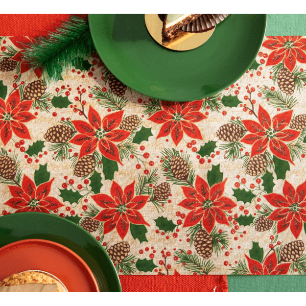 Kalėdų dekoracija staltiesė 275x28 cm 1