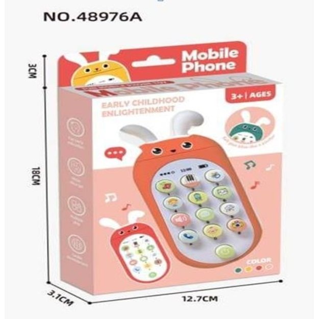 Vaikiškas įvairių garsų telefonas