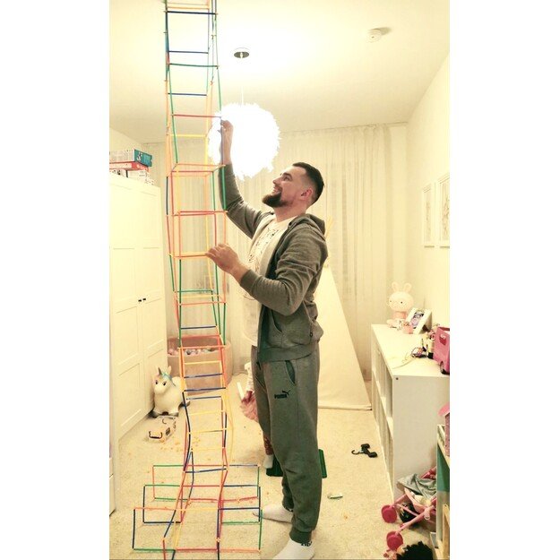 Konstruktorius plastikiniai šiaudeliai 700 detalių 1