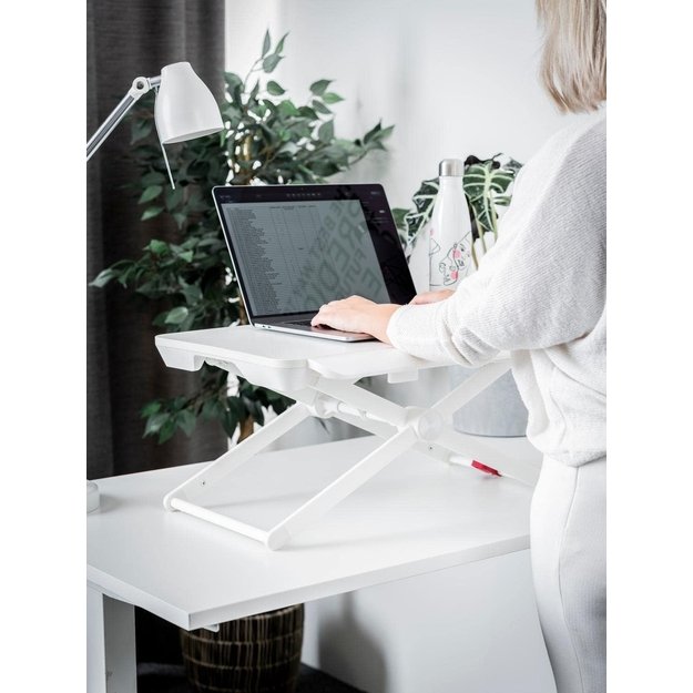 Reguliuojamas ne&scaron;iojamas stalo paauk&scaron;tinimas darbui stovint 4