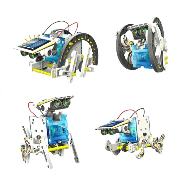 Konstruktorius robotas su saulės baterija 14 in 1