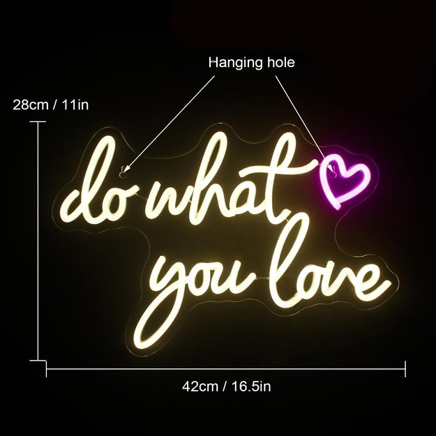 Dekoracinis šviestuvas  Do What You Love 