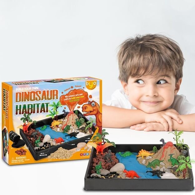 Mokslinis rinkinys terariumas dinozaurai su vulkanu 6