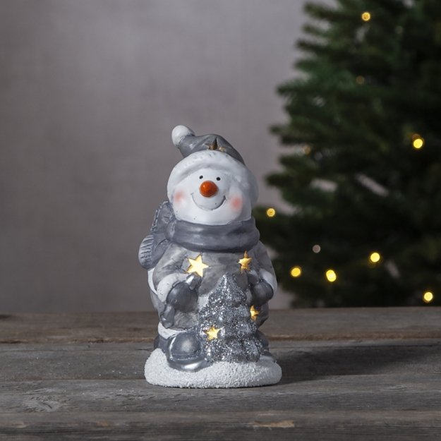 LED dekoracija „Besmegenis su eglute“ – 15x9 cm 1