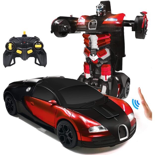 Robotas transformeris RC automobilis su valdymo pultu