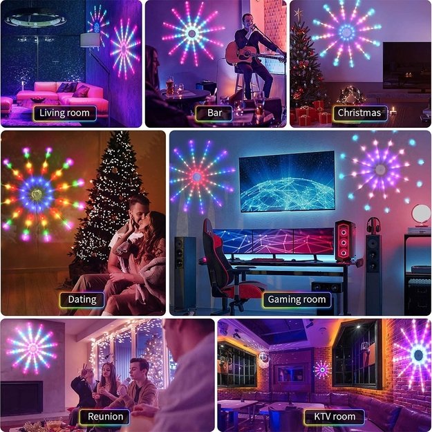 LED dekoracija  Fejerverkas  3
