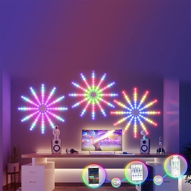 LED dekoracija  Fejerverkas  4