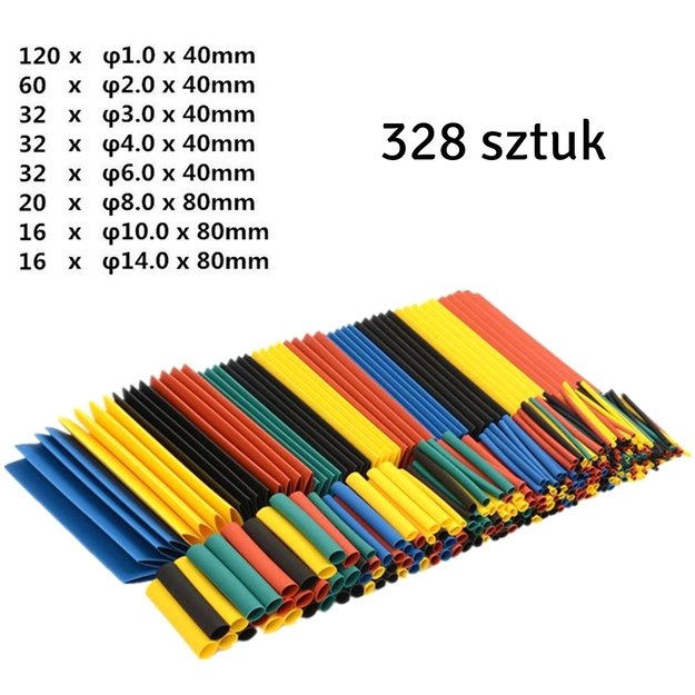 Susitraukiančių vamzdelių rinkinys 1