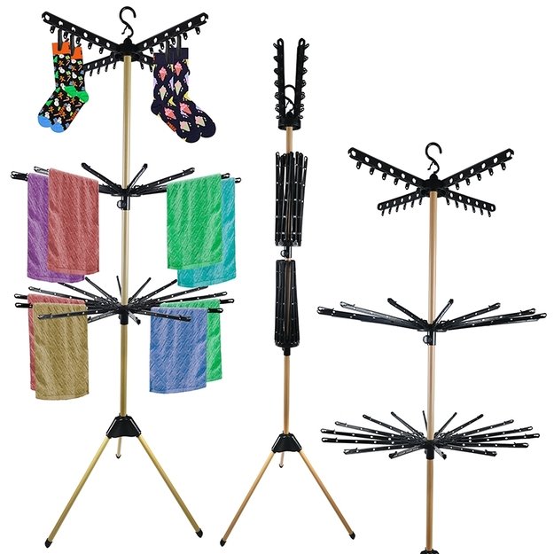 Trijų auk&scaron;tų vertikali drabužių džiovyklė