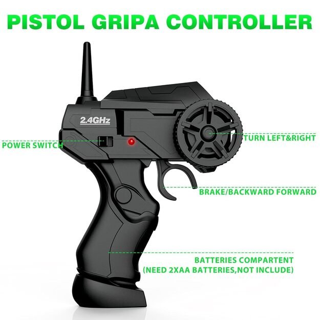 RC drift mašina valdoma pultu 4