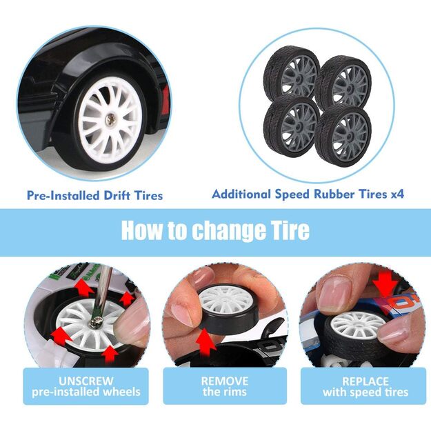 RC drift mašina valdoma pultu 5