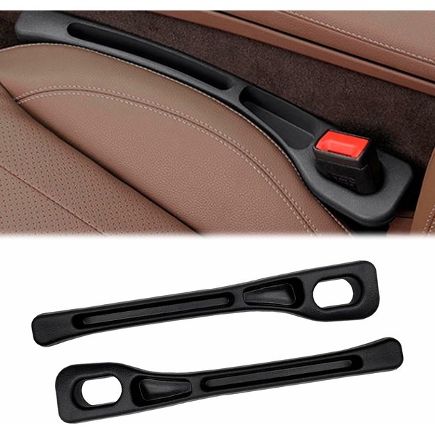 Automobilio sėdynių tarpų užpildai(2 vnt.) &ndash; juodi, kairė + de&scaron;inė pusė