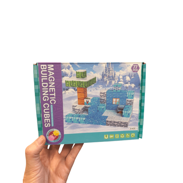 Minecraft statybinių blokų rinkinys kambarys sniegas 77 vienetai