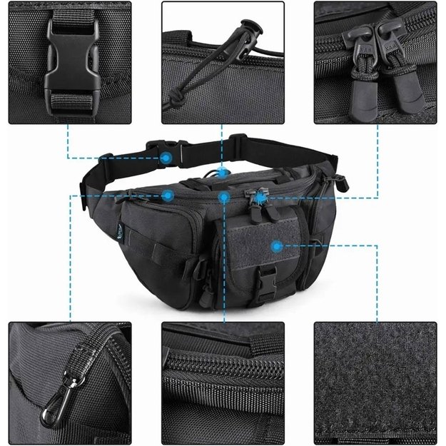 Juosmens Krepšys JUODAS 2