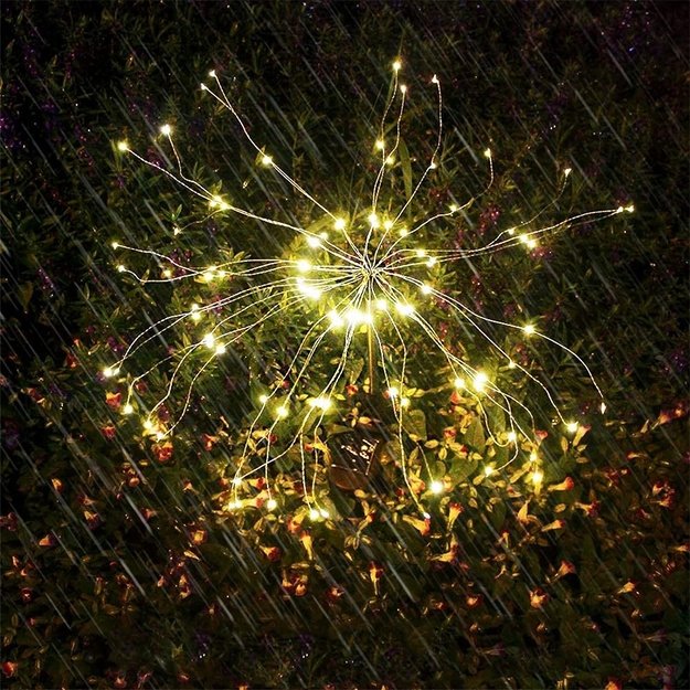 Sodo dekoracijos  Firework , 2 vnt. (Geltona)