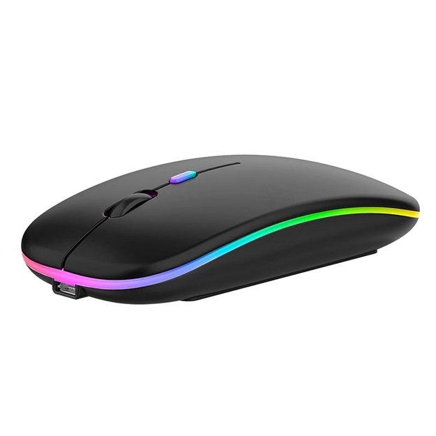 Belaidė pelė su RGB LED apšvietimu. 2